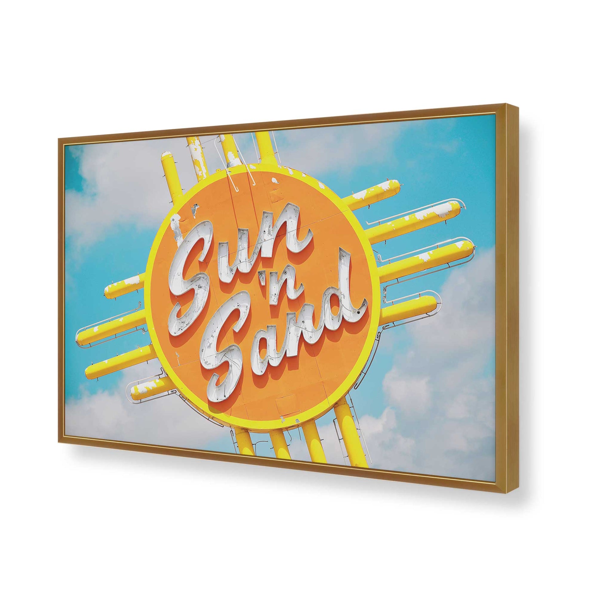 [Color:Polished Gold], Picture of art in a Polished Gold frame of the corner