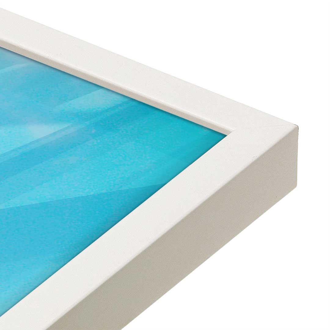 [Color:Opaque White], Picture of art in a Opaque White frame at an angle