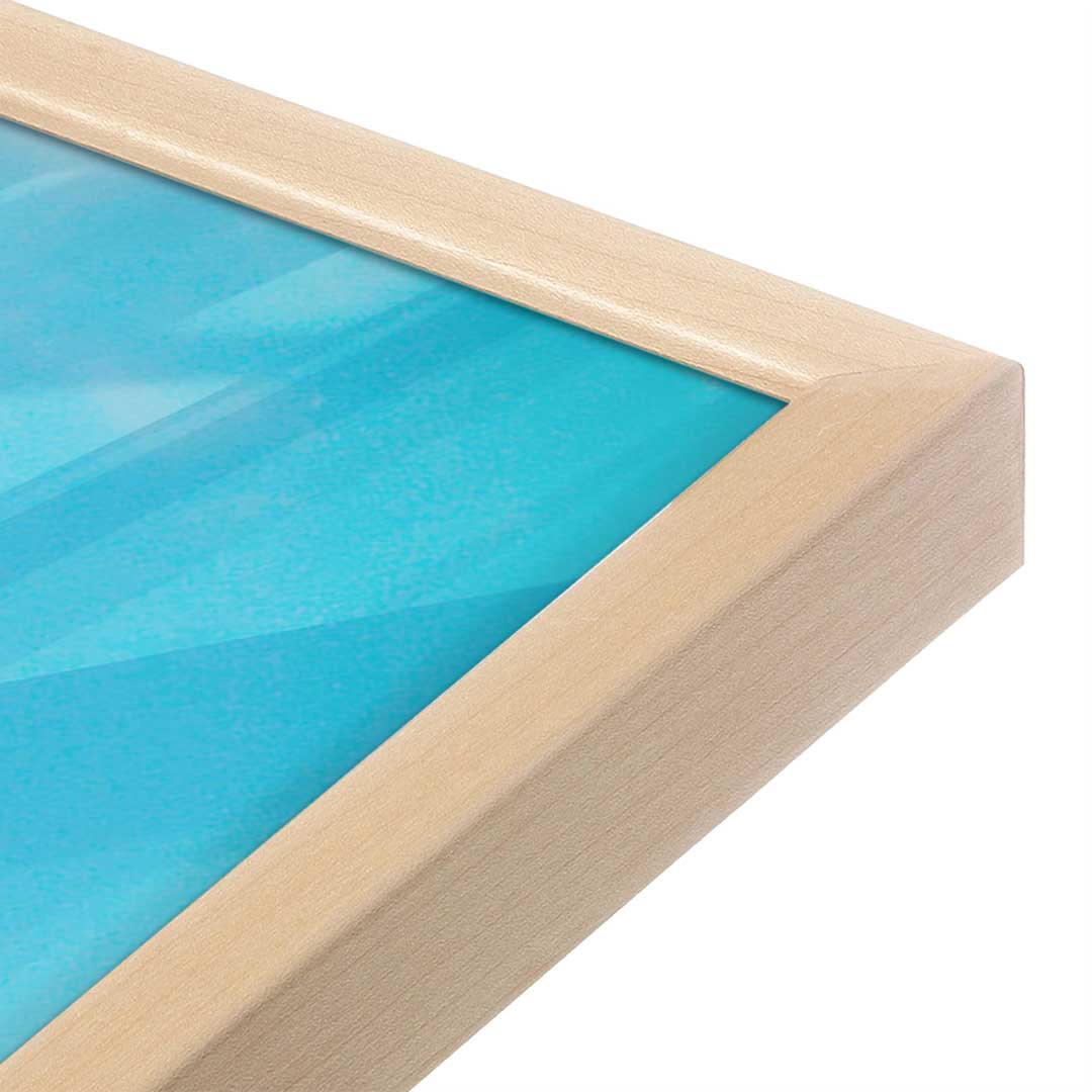 [Color:Raw Maple], Picture of art in a Raw Maple frame at an angle