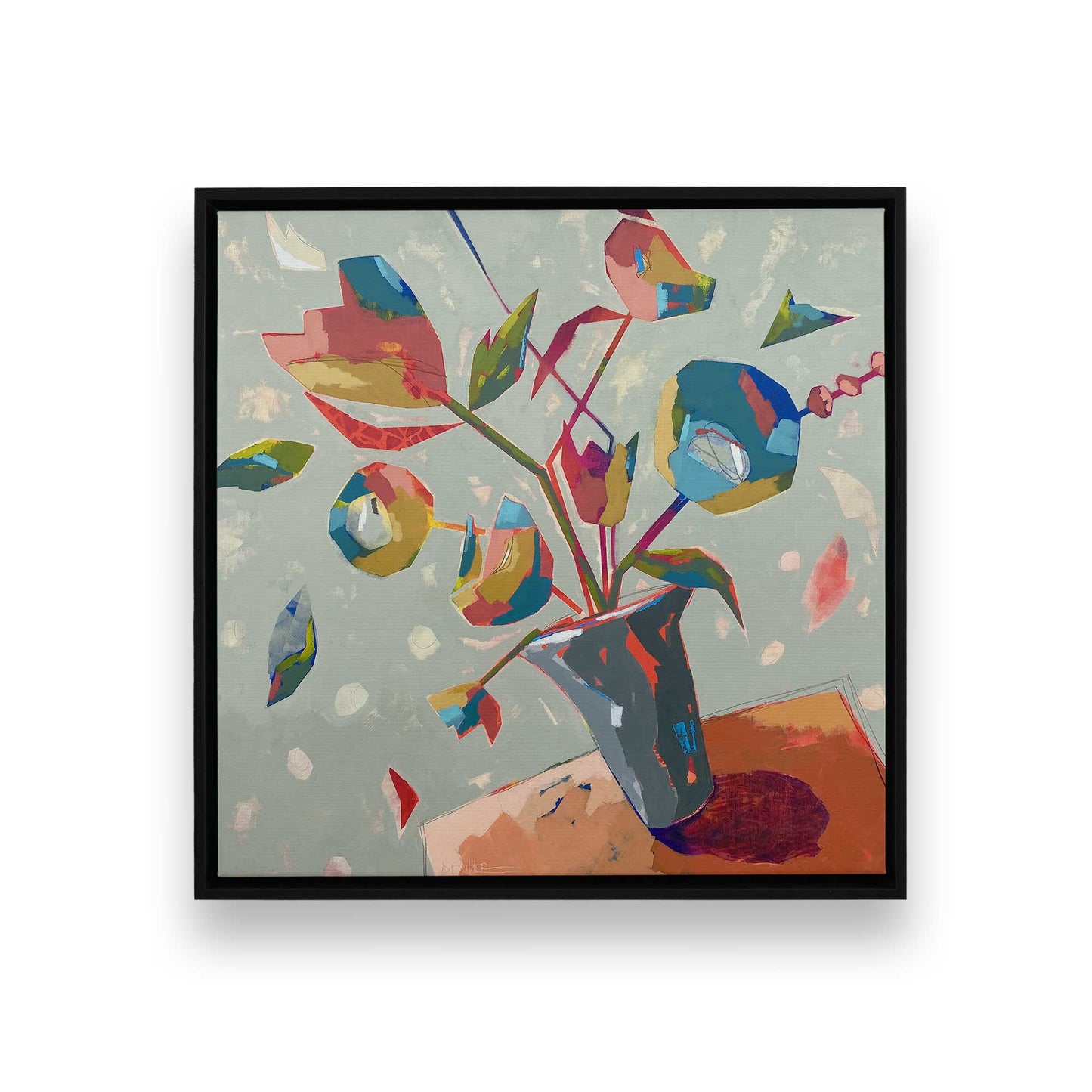 [Color:Satin Black], Picture of art in a Satin Black frame
