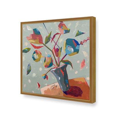 [Color:Polished Gold], Picture of art in a Polished Gold frame of the corner