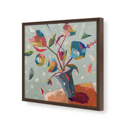 [Color:Espresso], Picture of art in a Espresso frame of the corner