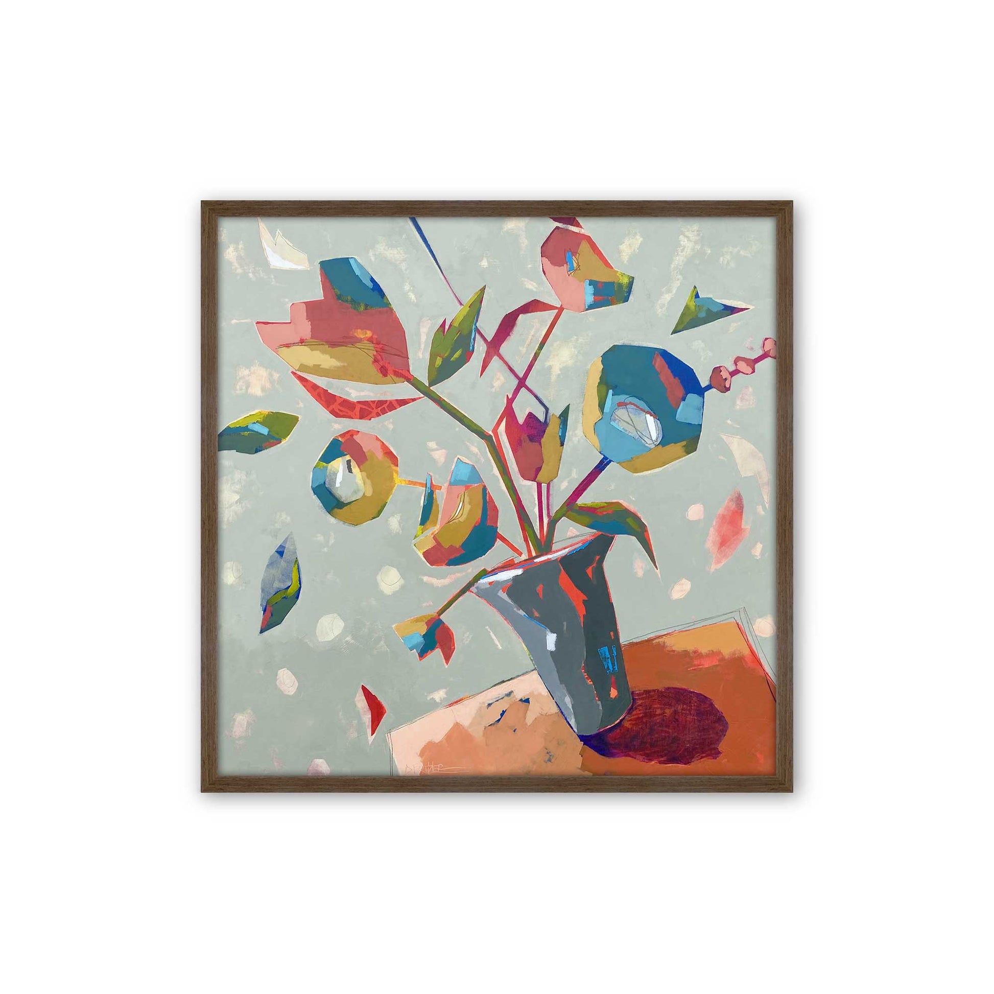 [Color:Walnut], Picture of art in a Walnut frame