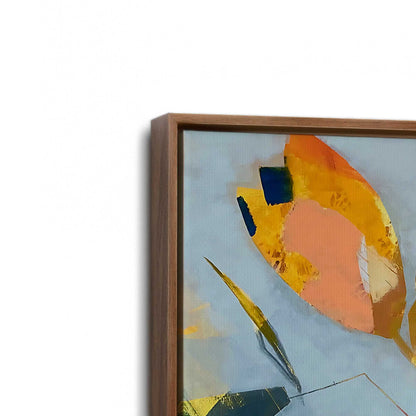 [Color:Walnut], Picture of art in a Walnut frame at an angle