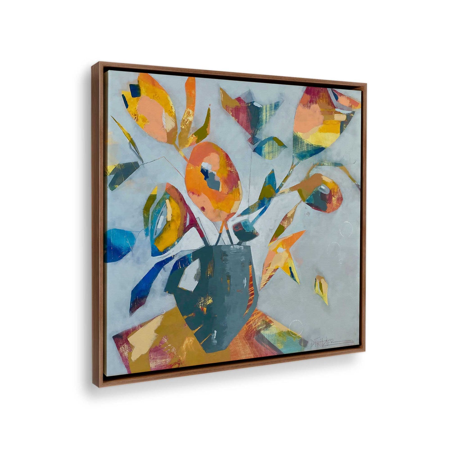 [Color:Walnut], Picture of the corner of the art