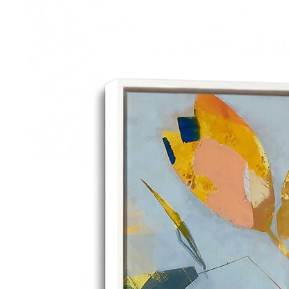 [Color:Opaque White], Picture of art in a White frame at an angle