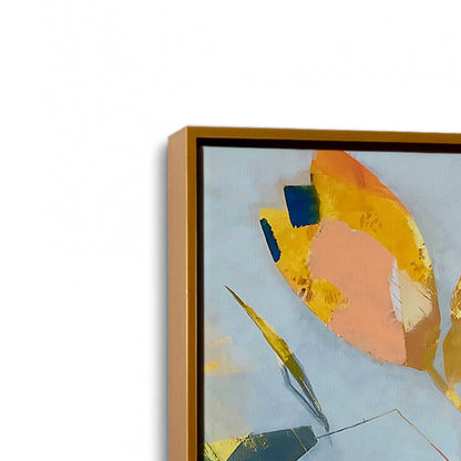 [Color:Polished Gold], Picture of art in a Polished Gold frame at an angle