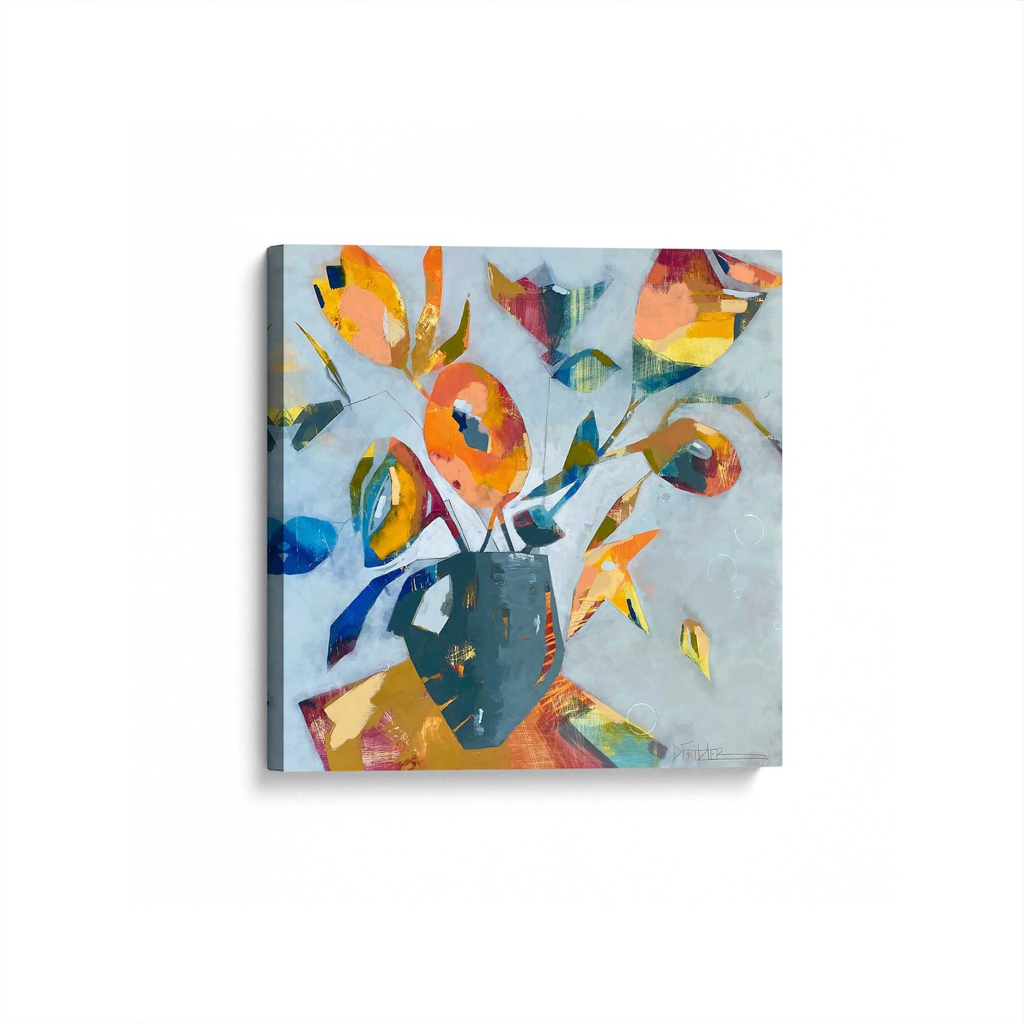 [Color:Stretched Canvas], Picture of art at an angle