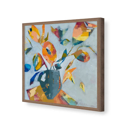 [Color:Walnut], Picture of art in a Walnut frame of the corner