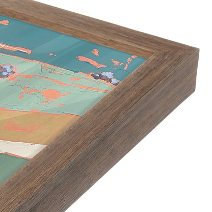 [Color:Walnut], Picture of art in a Walnut frame at an angle