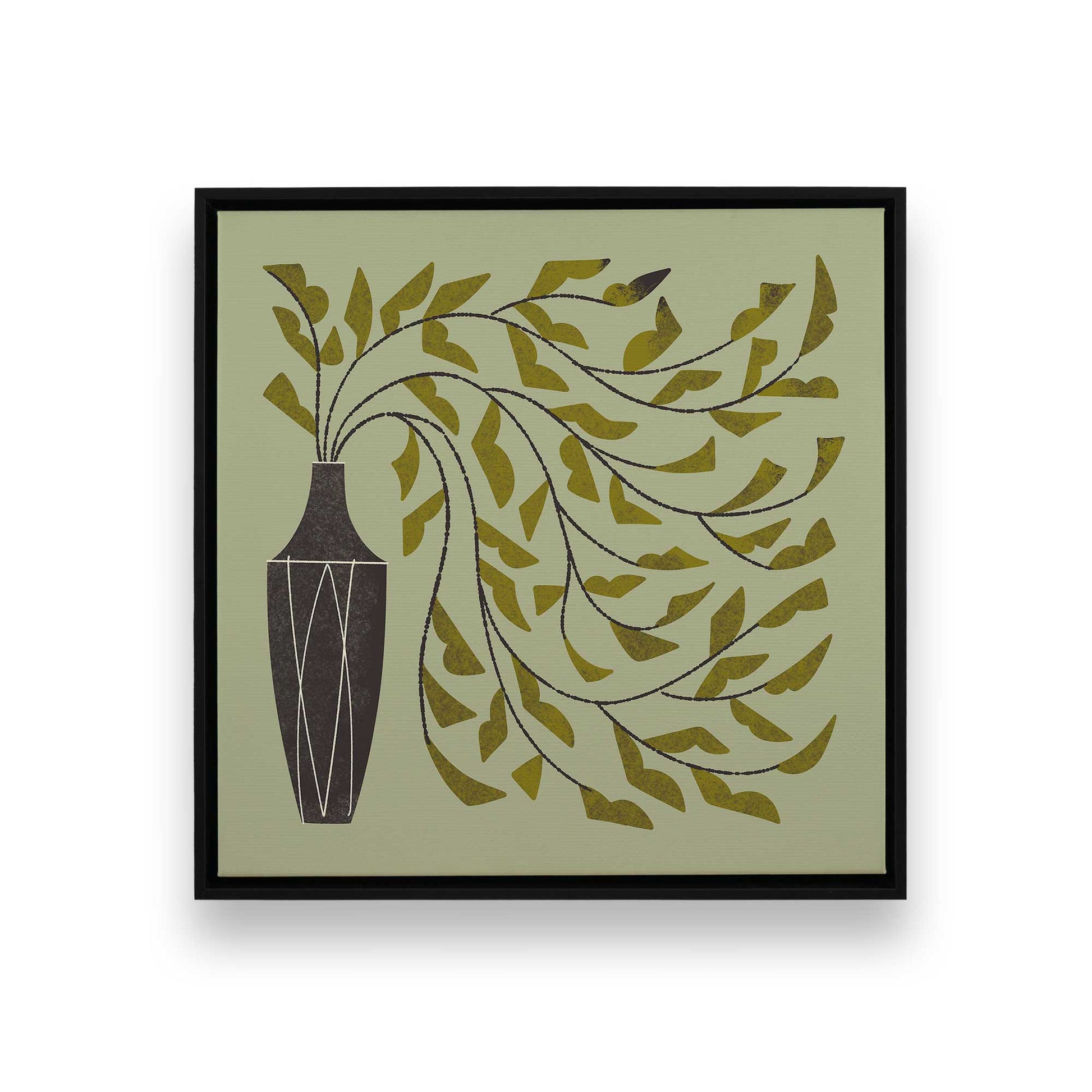 [Color:Satin Black], Picture of art in a Satin Black frame