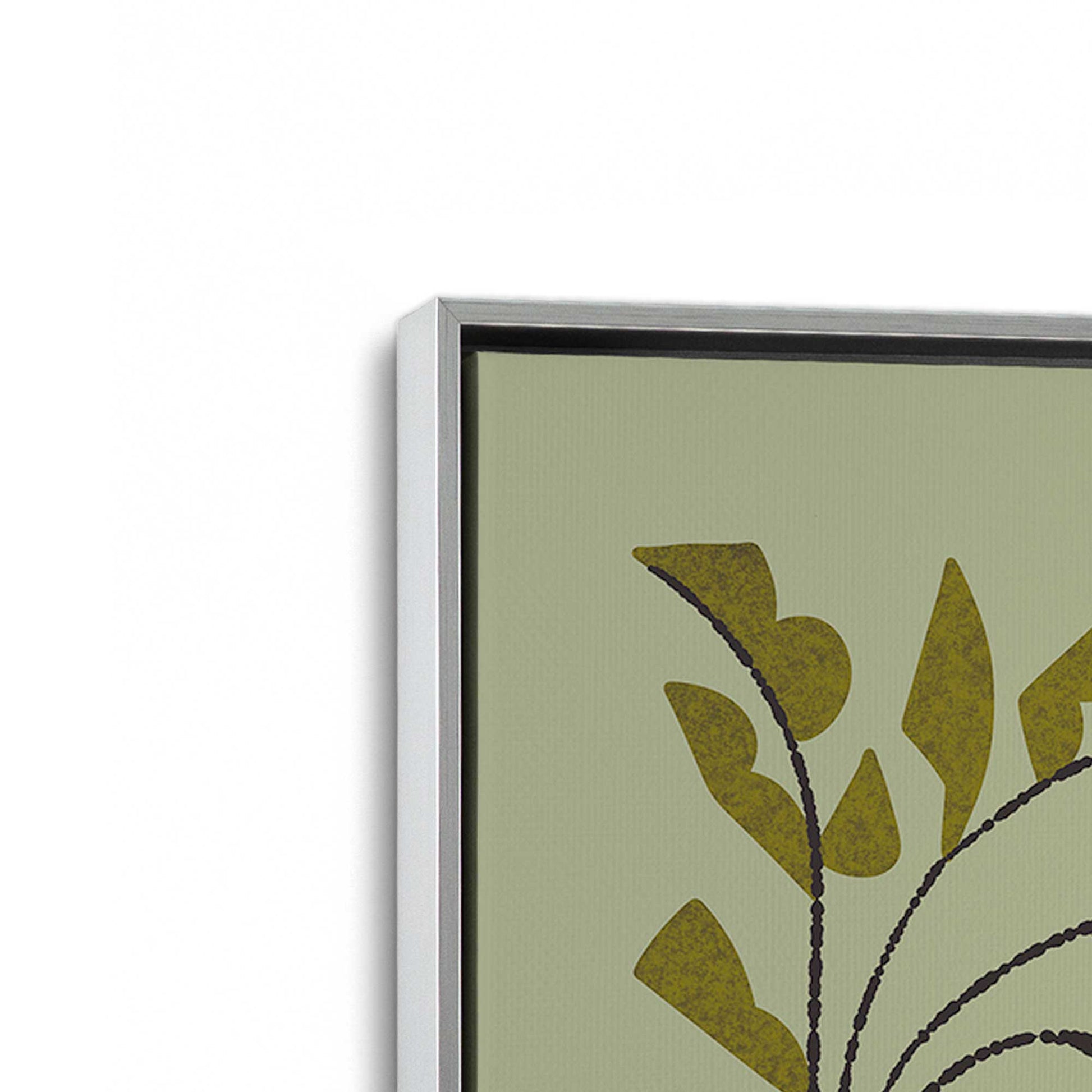 [Color:Polished Chrome], Picture of art in a Polished Chrome frame at an angle
