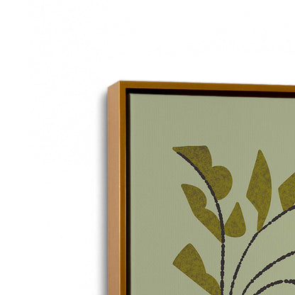 [Color:Polished Gold], Picture of art in a Polished Gold frame at an angle