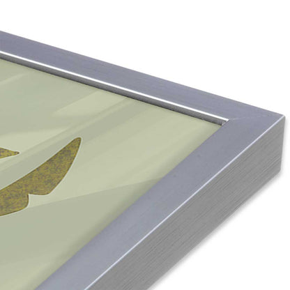 [Color:Polished Chrome], Picture of art in a Polished Chrome frame at an angle