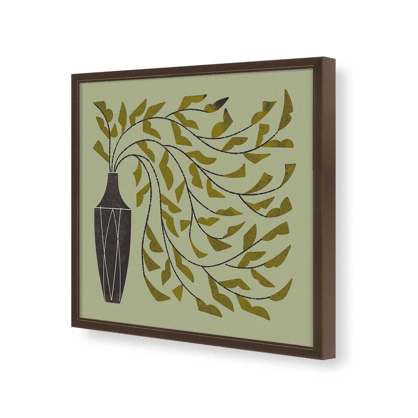 [Color:Espresso], Picture of art in a Espresso frame of the corner