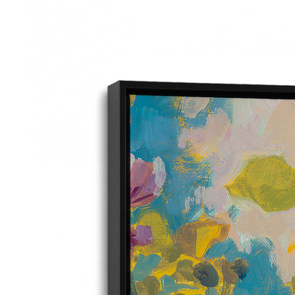 [Color:Satin Black], Picture of art in a Satin Black frame at an angle