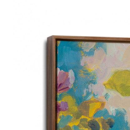 [Color:Walnut], Picture of art in a Walnut frame at an angle