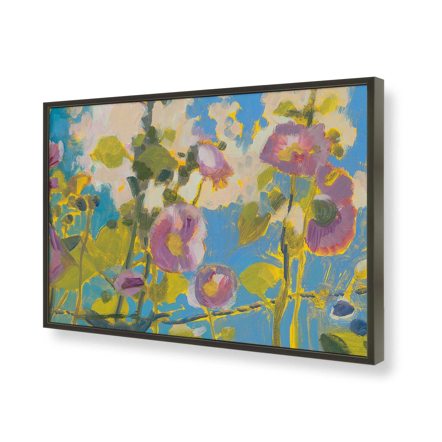 [Color:Satin Black], Picture of art in a Satin Black frame of the corner