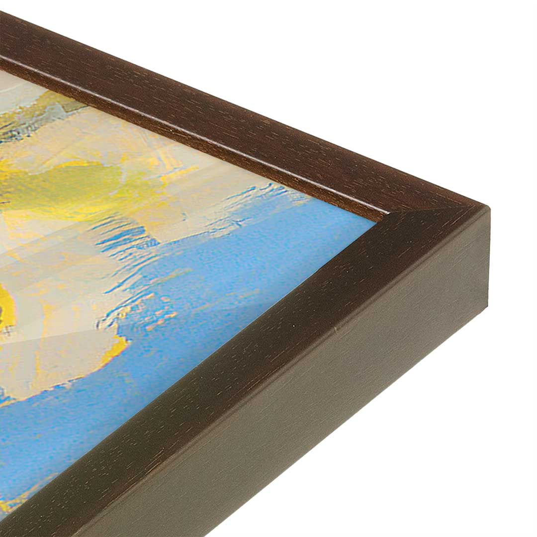 [Color:Belvinder Brown], Picture of art in a Belvinder Brown frame at an angle