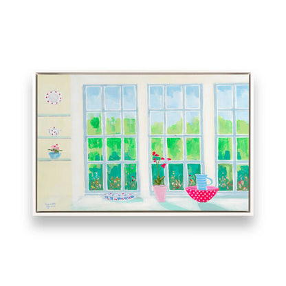 [Color:Opaque White], Picture of art in a White frame