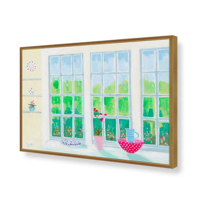 [Color:Polished Gold], Picture of art in a Polished Gold frame of the corner