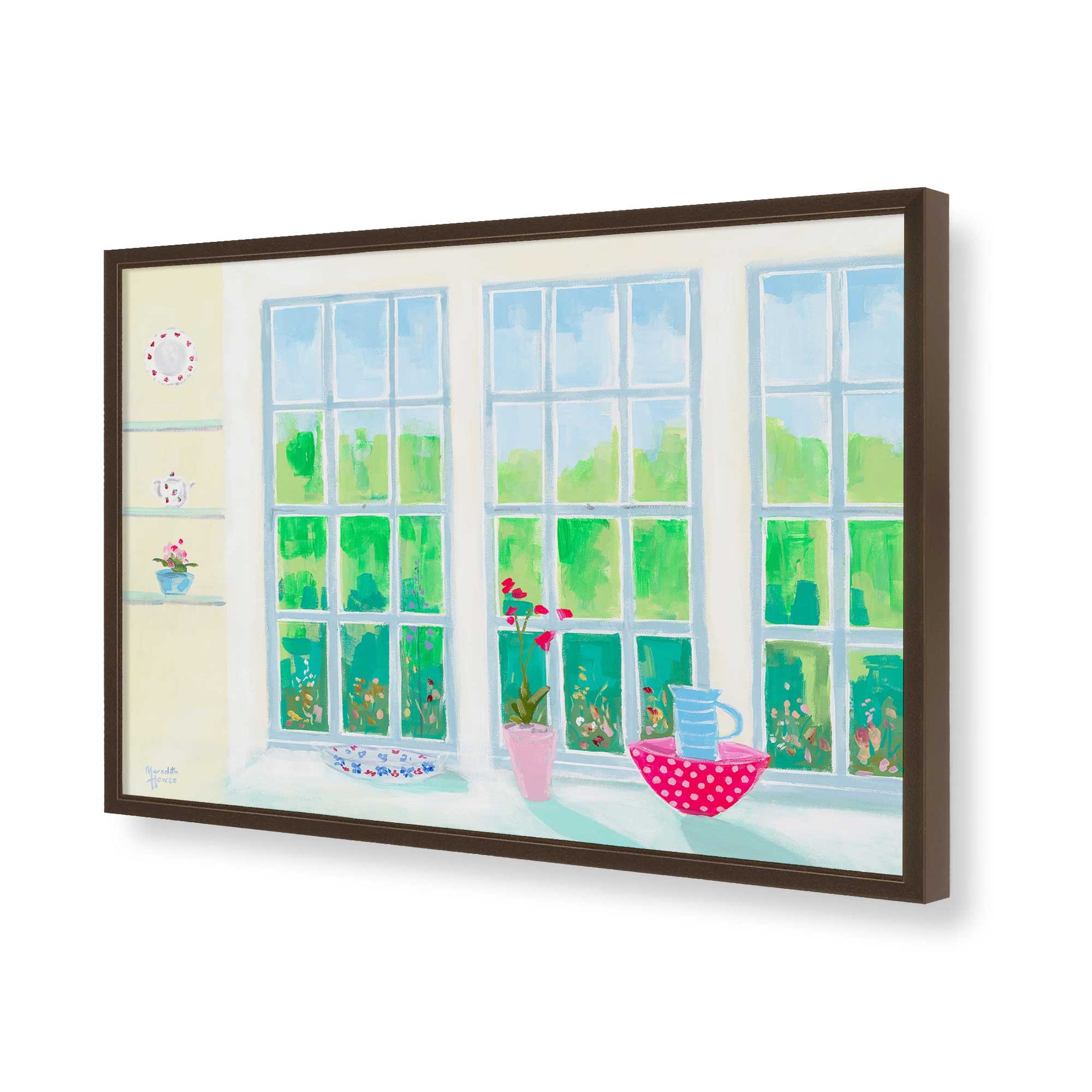 [Color:Belvinder Brown], Picture of art in a Belvinder Brown frame of the corner