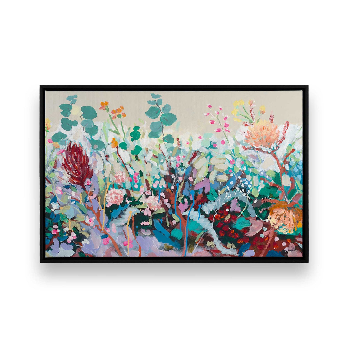 [Color:Satin Black], Picture of art in a Satin Black frame