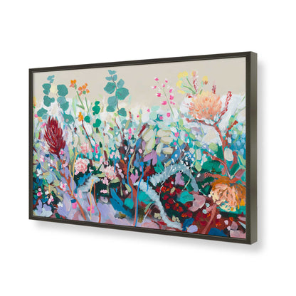 [Color:Satin Black], Picture of art in a Satin Black frame of the corner