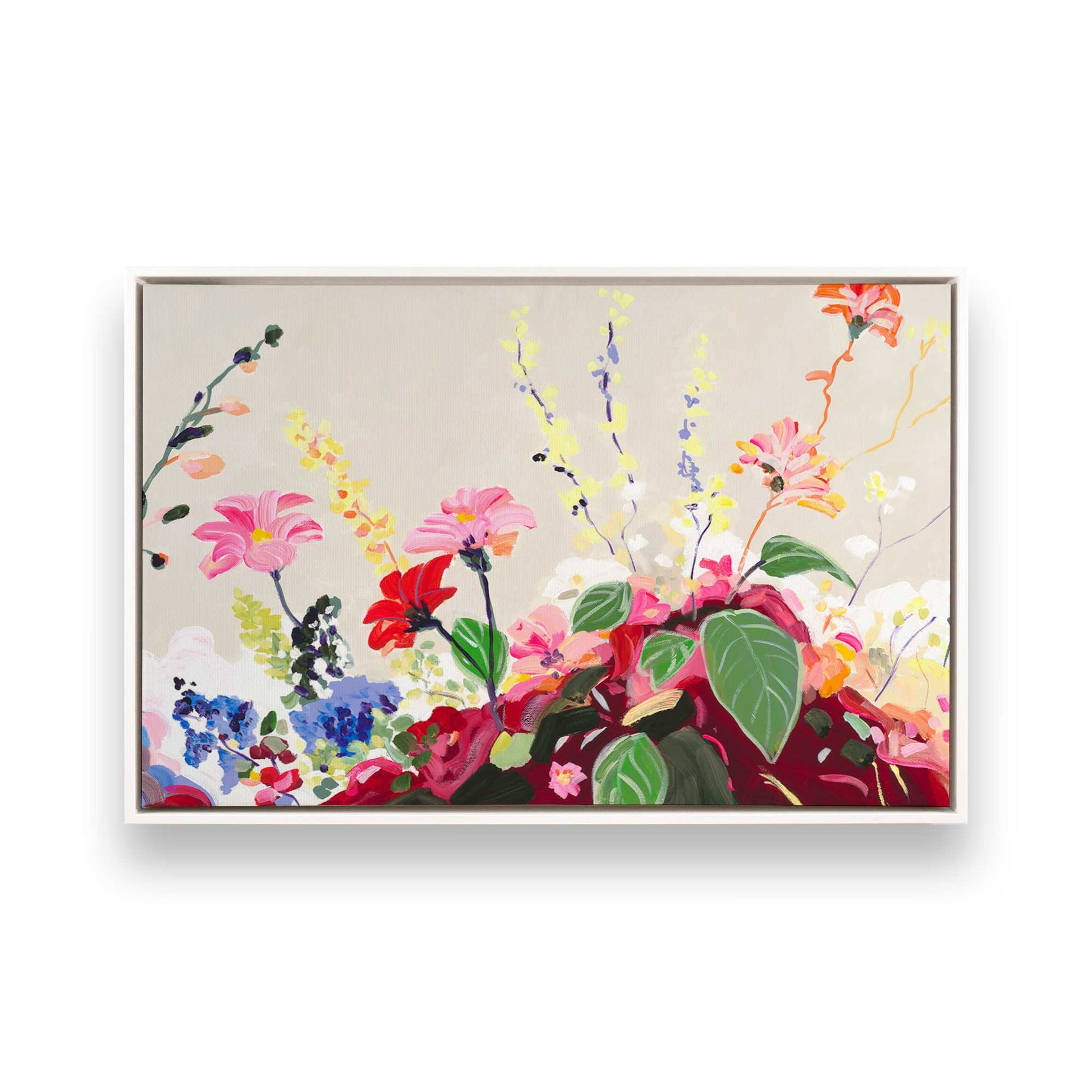 [Color:Opaque White], Picture of art in a White frame