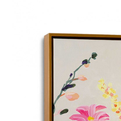 [Color:Polished Gold], Picture of art in a Polished Gold frame at an angle