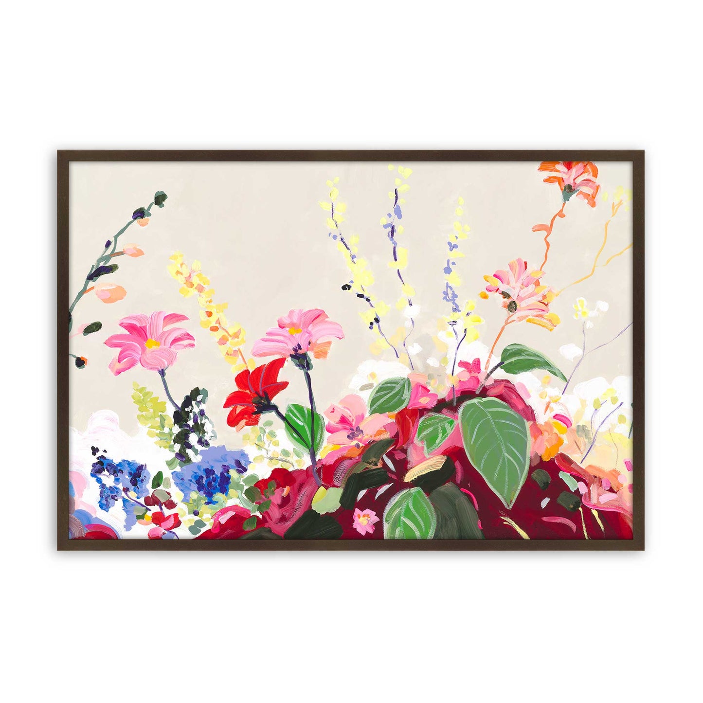 [Color:Brown], Picture of art in a Brown frame