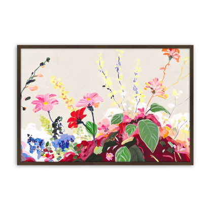 [Color:Brown], Picture of art in a Brown frame