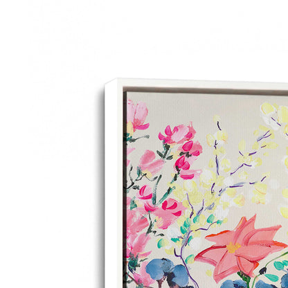 [Color:Opaque White], Picture of art in a White frame at an angle