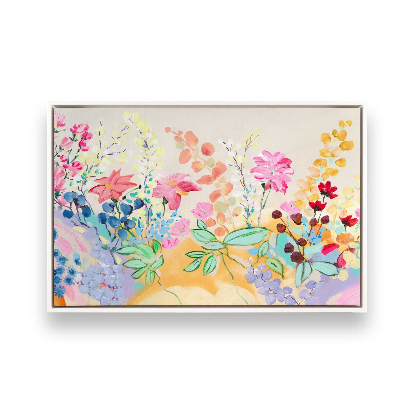 [Color:Opaque White], Picture of art in a White frame
