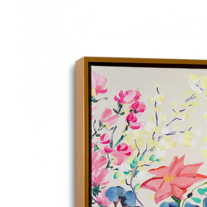 [Color:Polished Gold], Picture of art in a Polished Gold frame at an angle