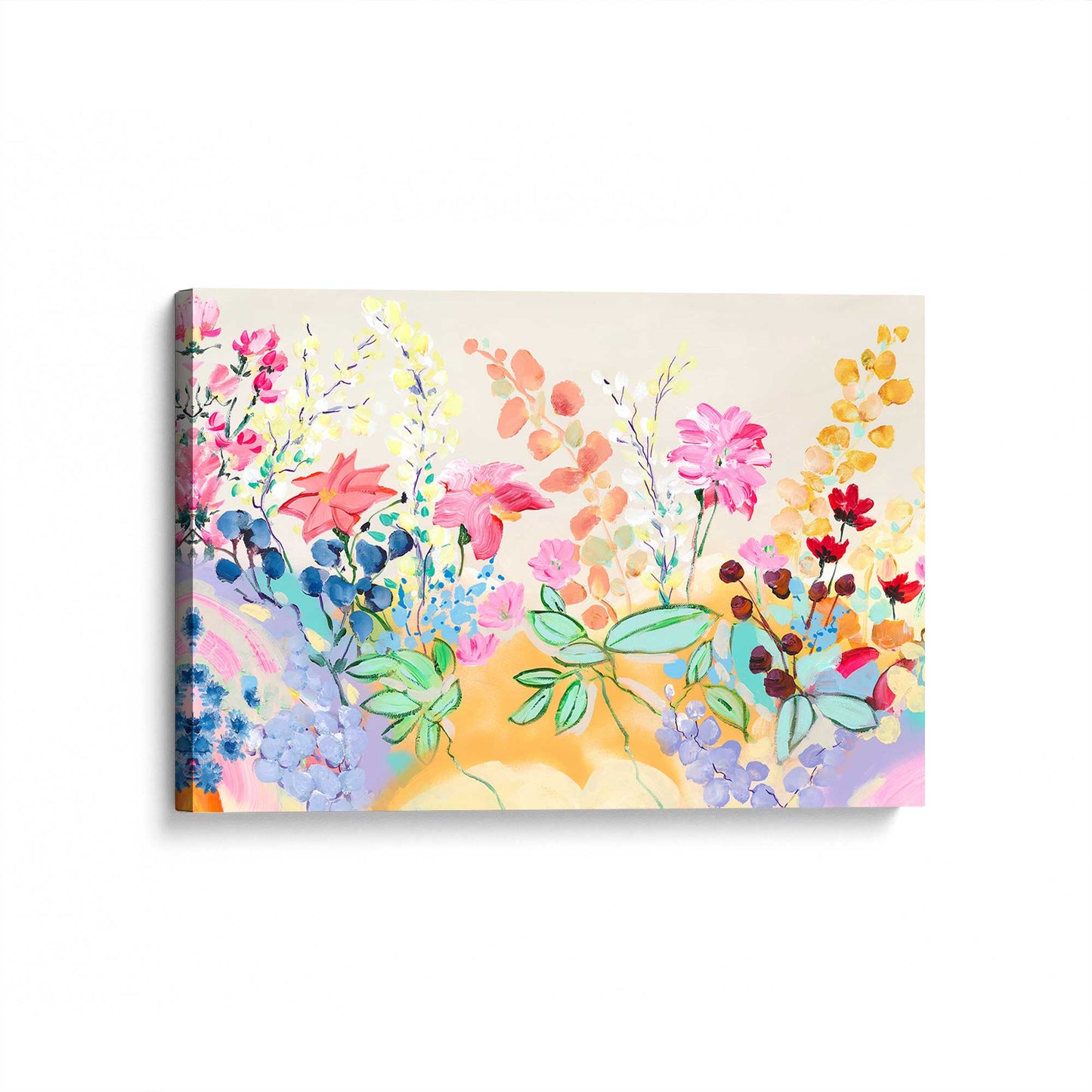 [Color:Stretched Canvas], Picture of art at an angle