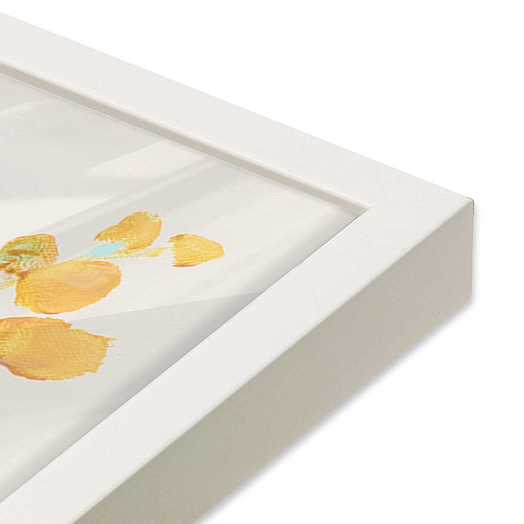 [Color:Opaque White], Picture of art in a Opaque White frame at an angle