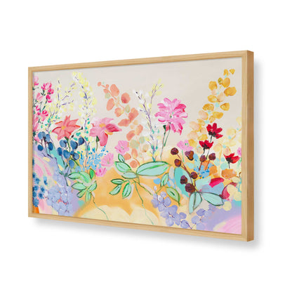 [Color:American Maple], Picture of art in a American Maple frame of the corner