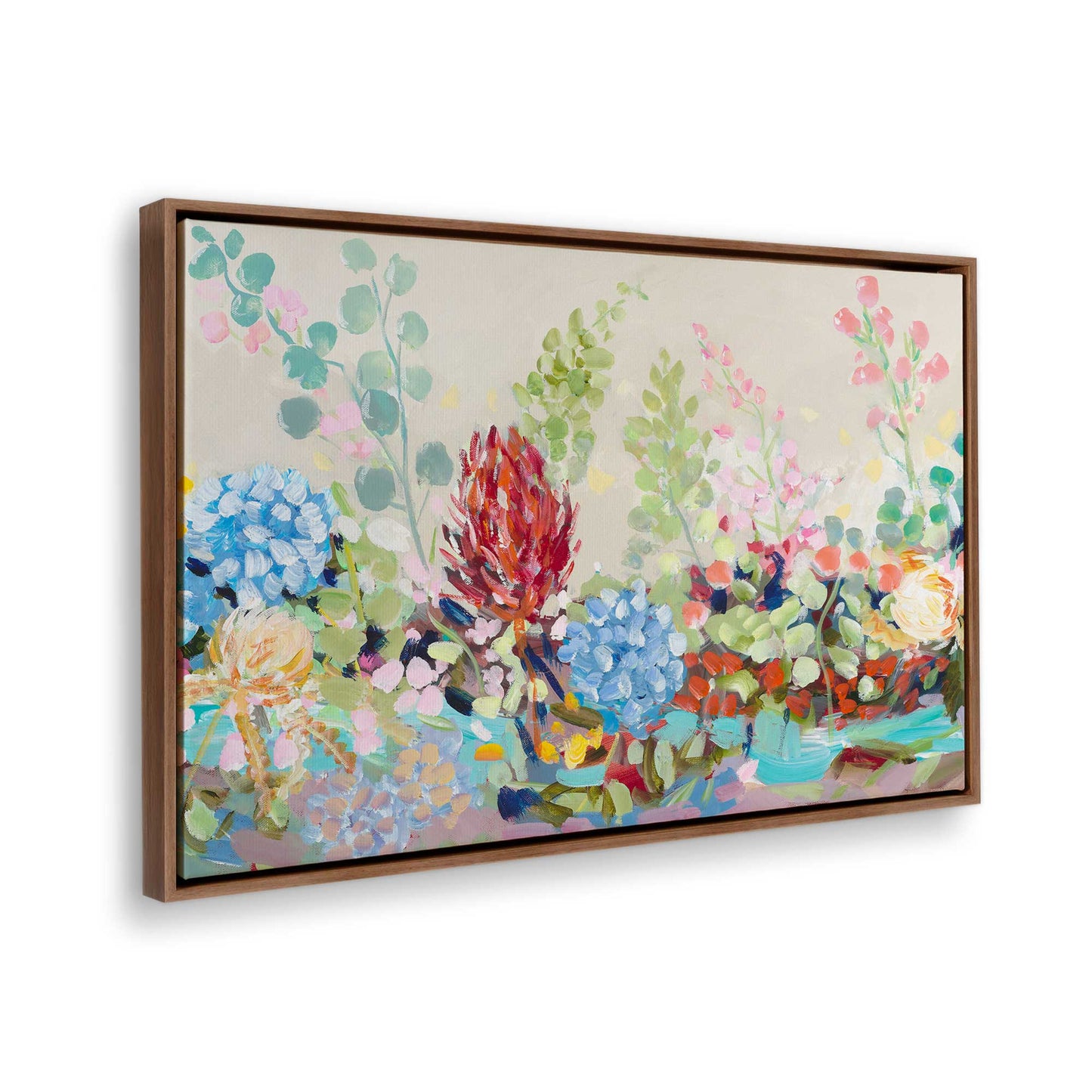 [Color:Walnut], Picture of the corner of the art