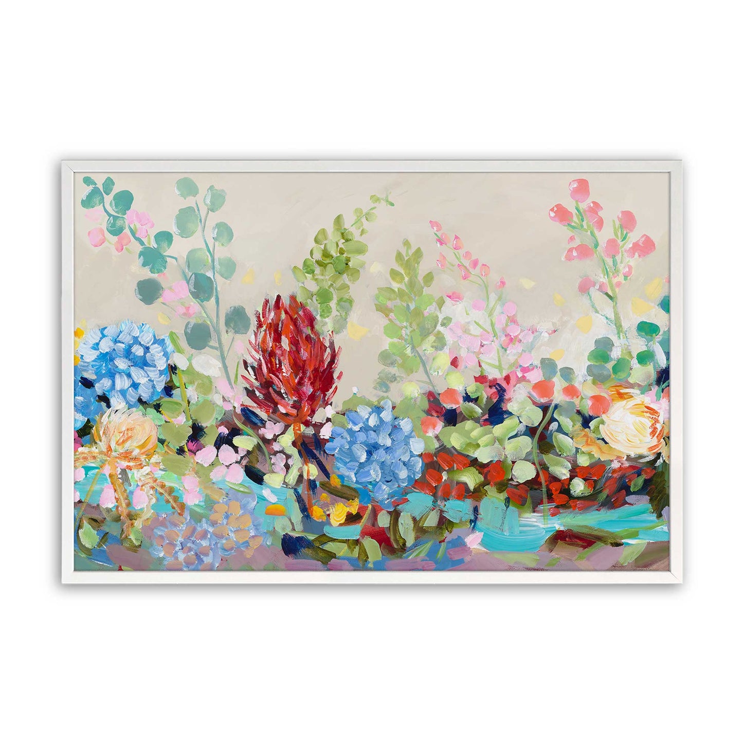 [Color:Opaque White], Picture of art in a Opaque White frame