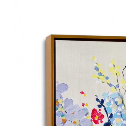 [Color:Polished Gold], Picture of art in a Polished Gold frame at an angle