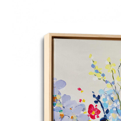 [Color:American Maple], Picture of art in a American Maple frame at an angle