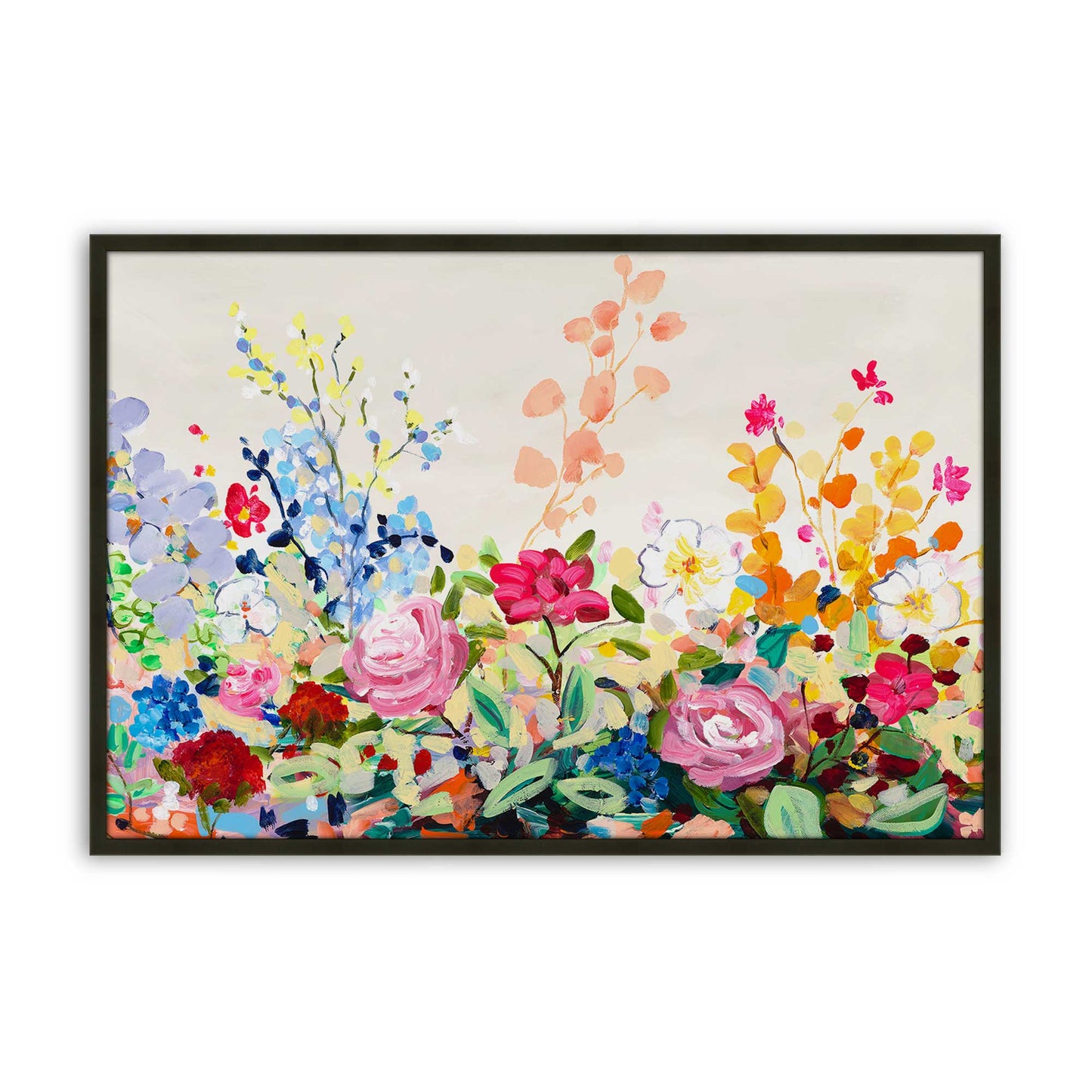 [Color:Satin Black], Picture of art in a Satin Black frame