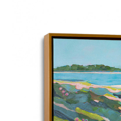 [Color:Polished Gold], Picture of art in a Polished Gold frame at an angle