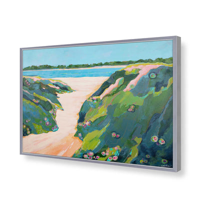 [Color:Polished Chrome], Picture of art in a Polished Chrome frame of the corner