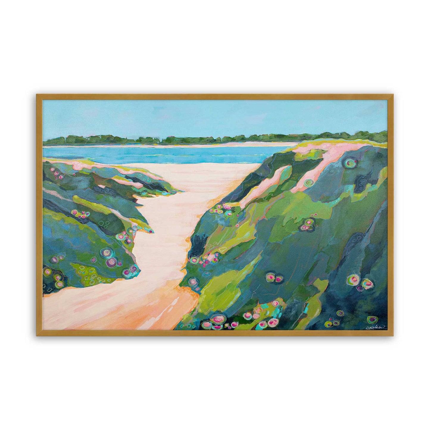 [Color:Polished Gold], Picture of art in a Polished Gold frame