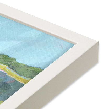 [Color:Opaque White], Picture of art in a Opaque White frame at an angle