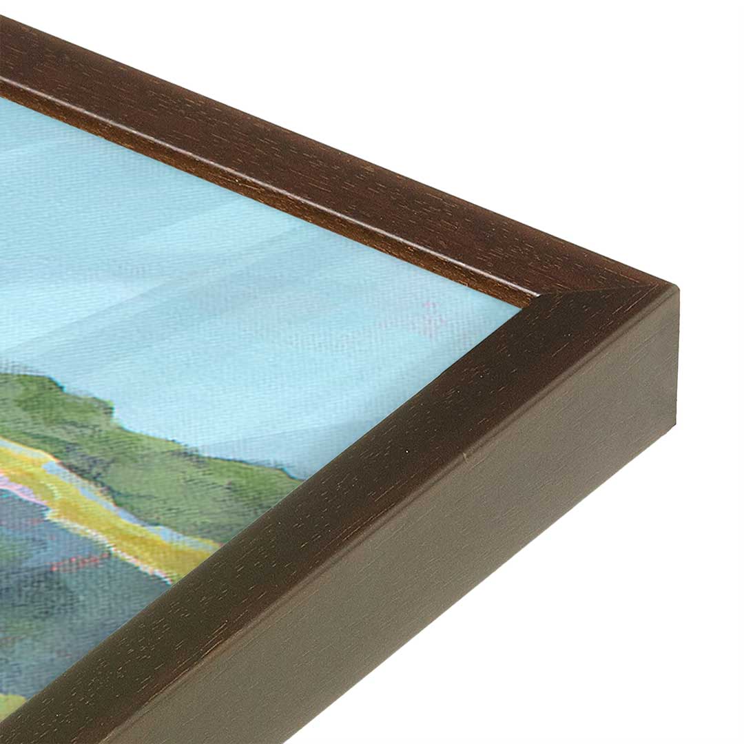 [Color:Belvinder Brown], Picture of art in a Belvinder Brown frame at an angle