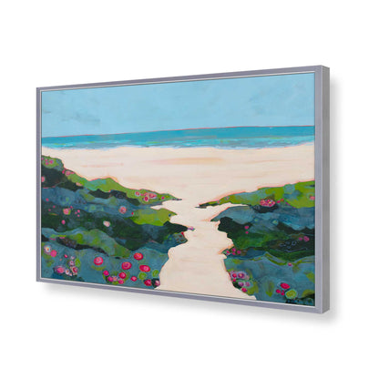 [Color:Polished Chrome], Picture of art in a Polished Chrome frame of the corner