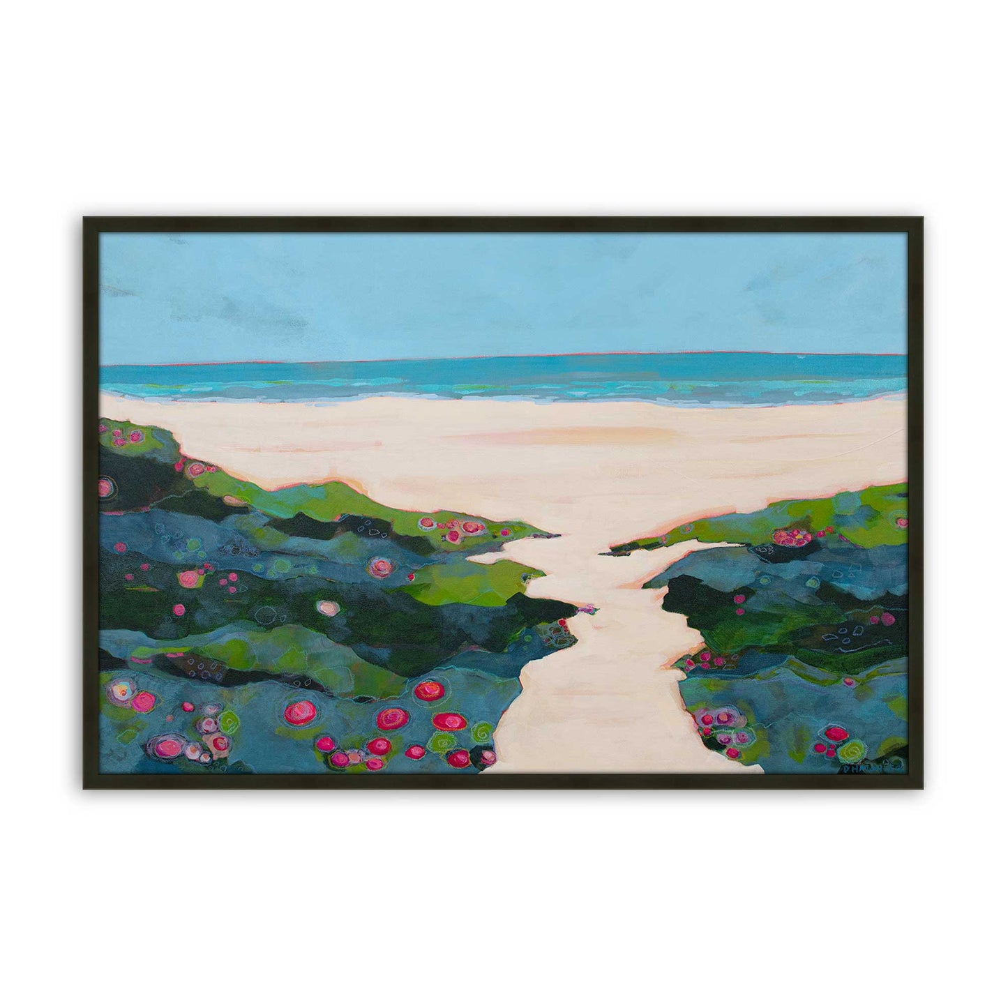 [Color:Satin Black], Picture of art in a Satin Black frame